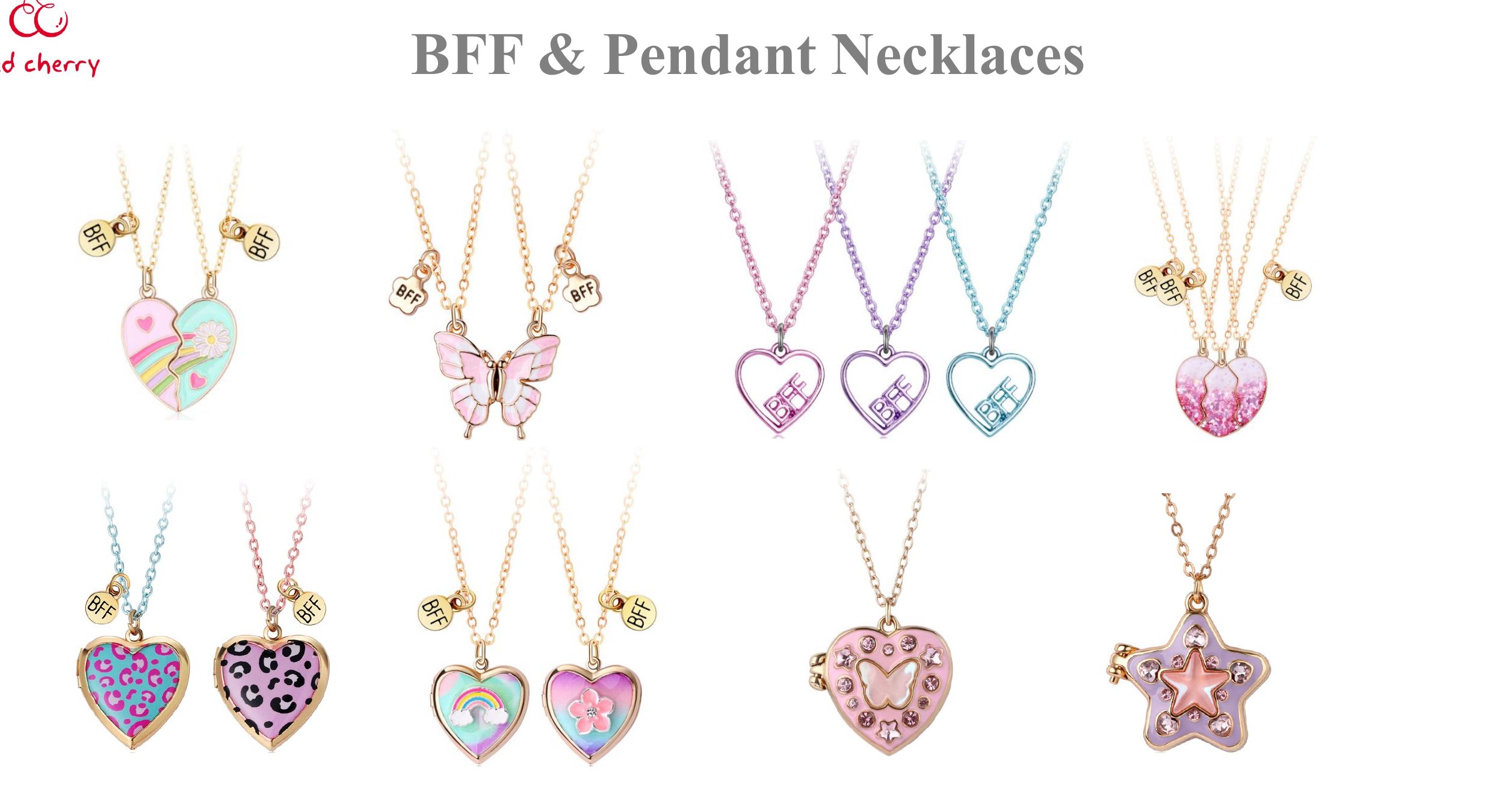 BFF charm pendants sample wall