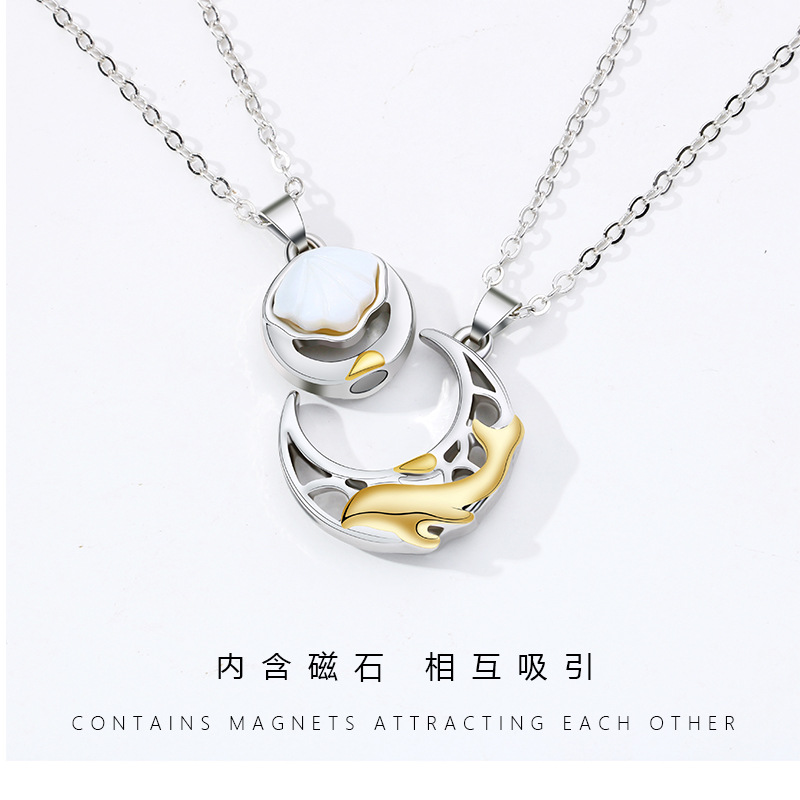 Shell Magnet Couple Necklace - image 3