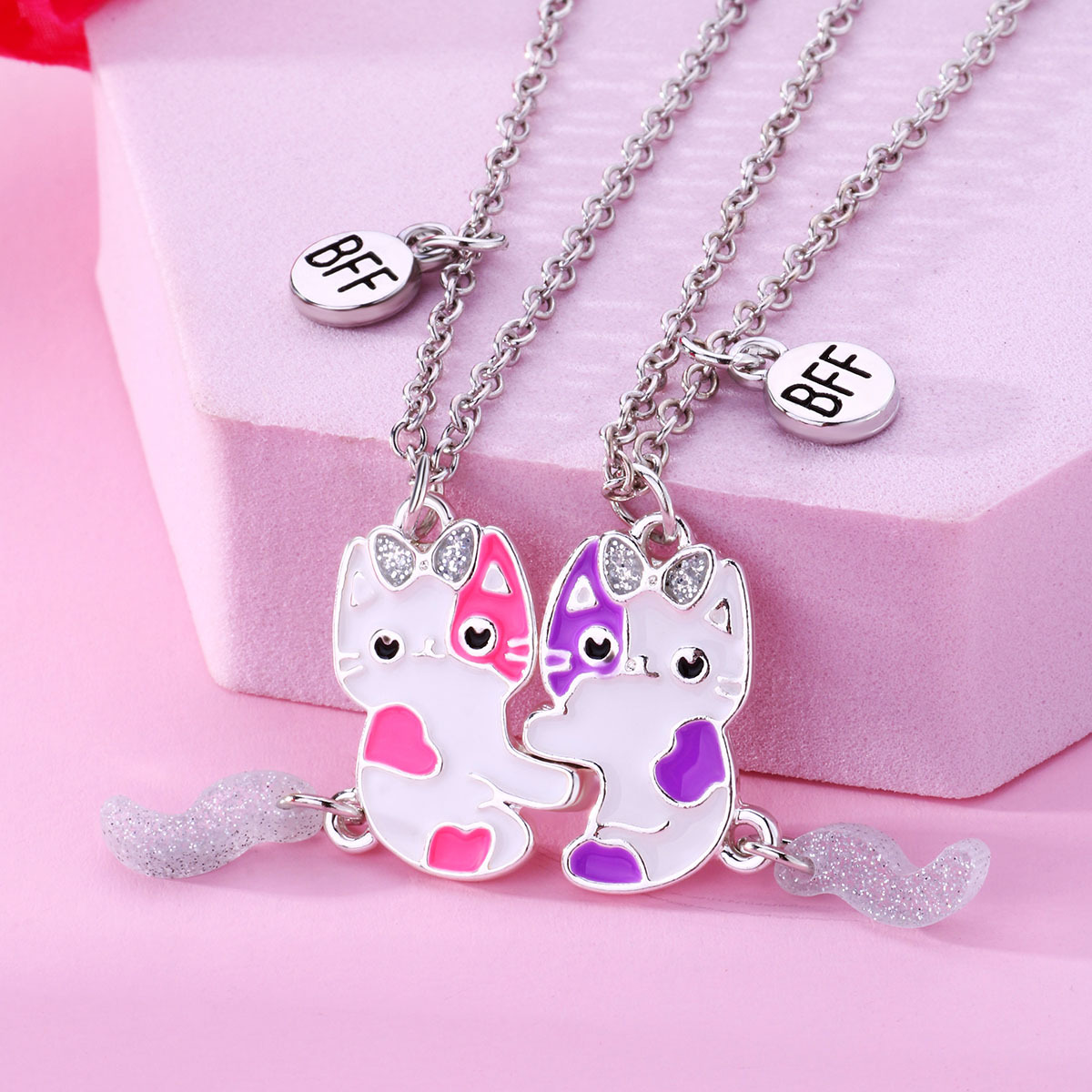 Cat Magnet BFF Necklace 2-Pack - image 1