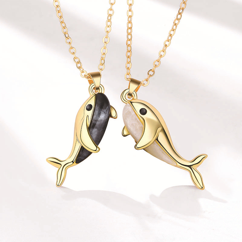Whale Love Couple Necklace - image 1