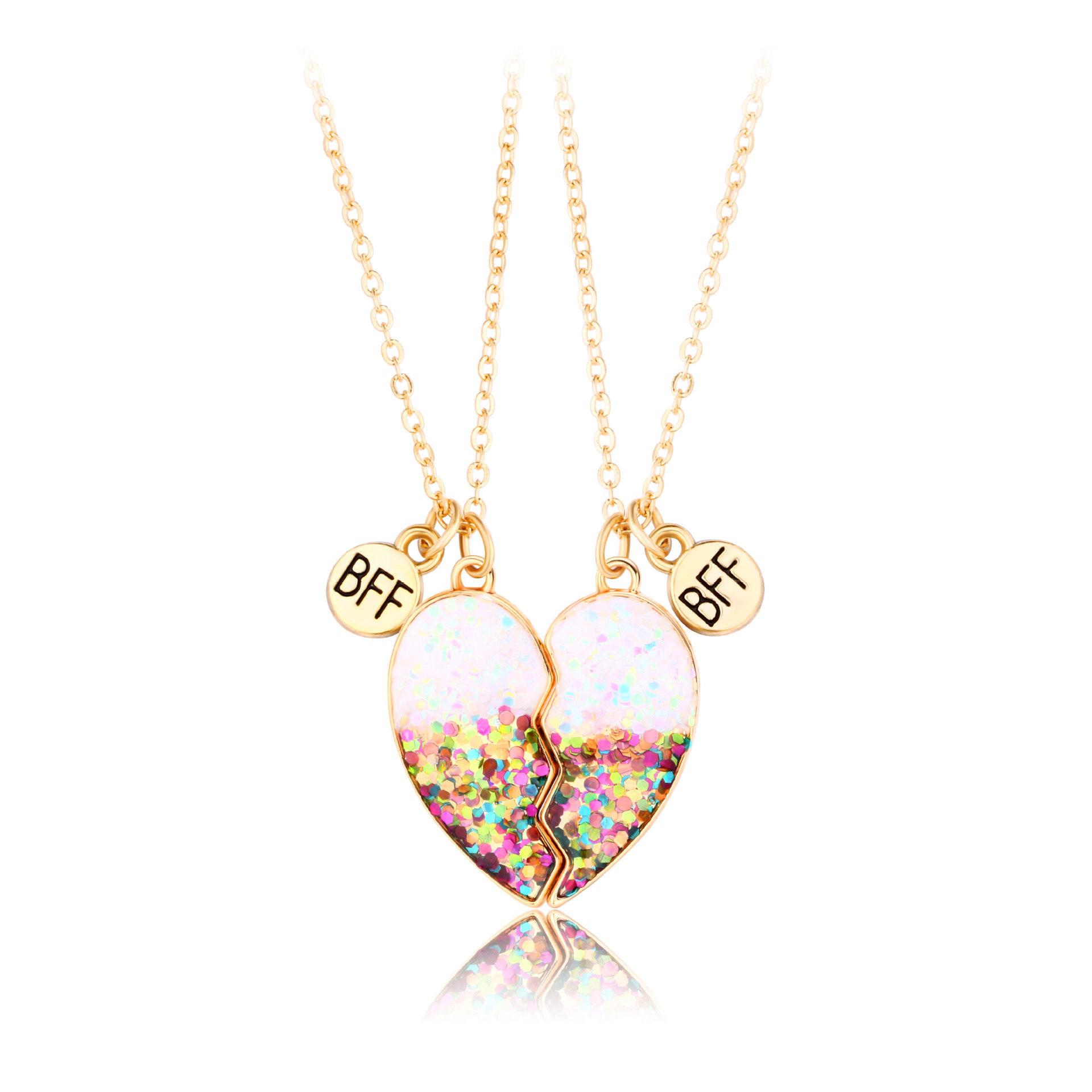 BFF Heart Magnet Necklace Set - image 5