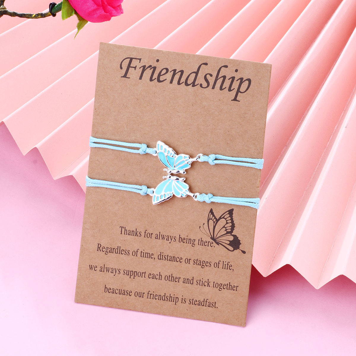 Butterfly Wax Cord Bracelet Set - image 7