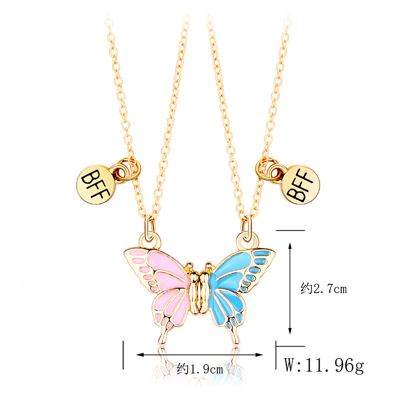 Butterfly Magnet BFF Necklace - image 4