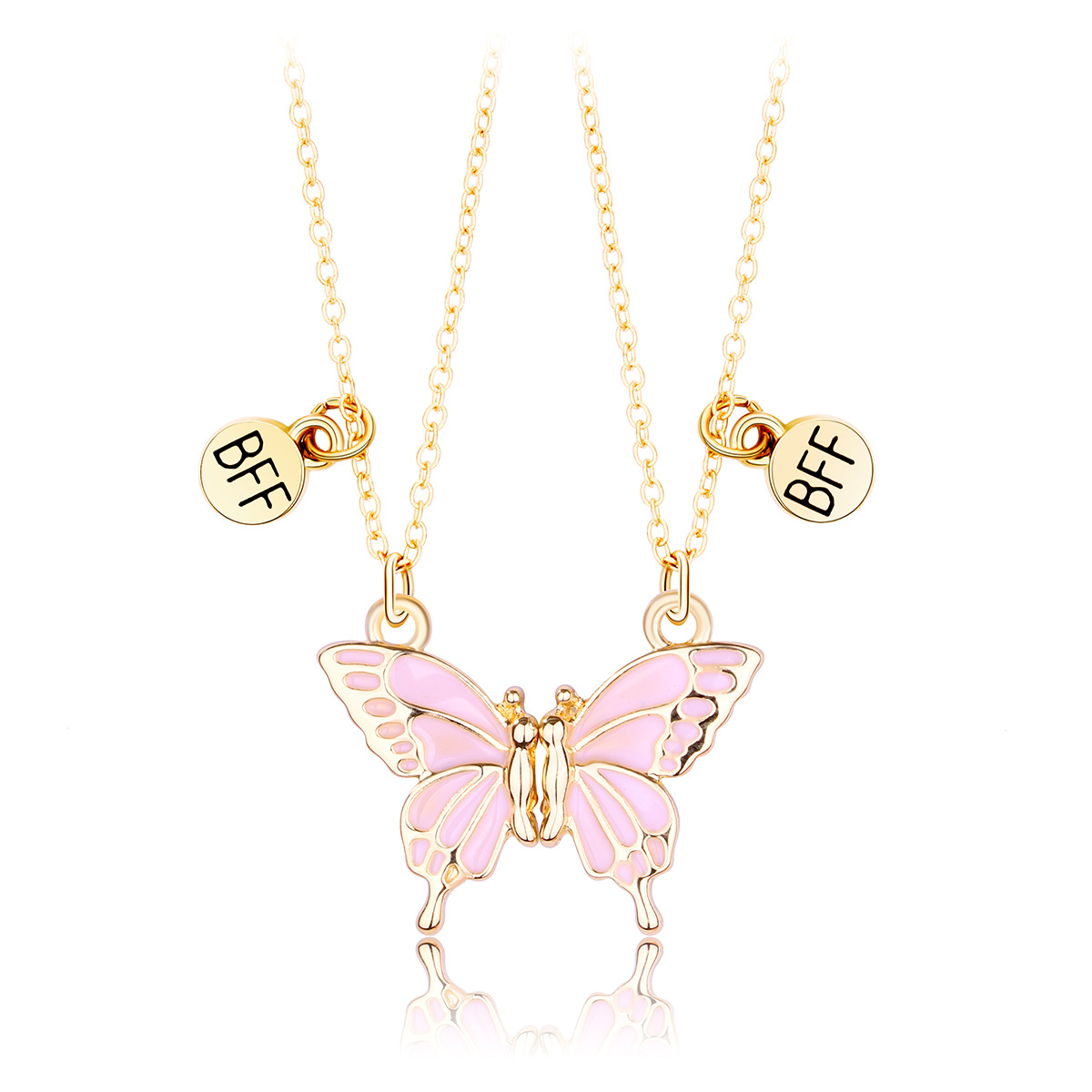 Butterfly Magnet BFF Necklace - image 7