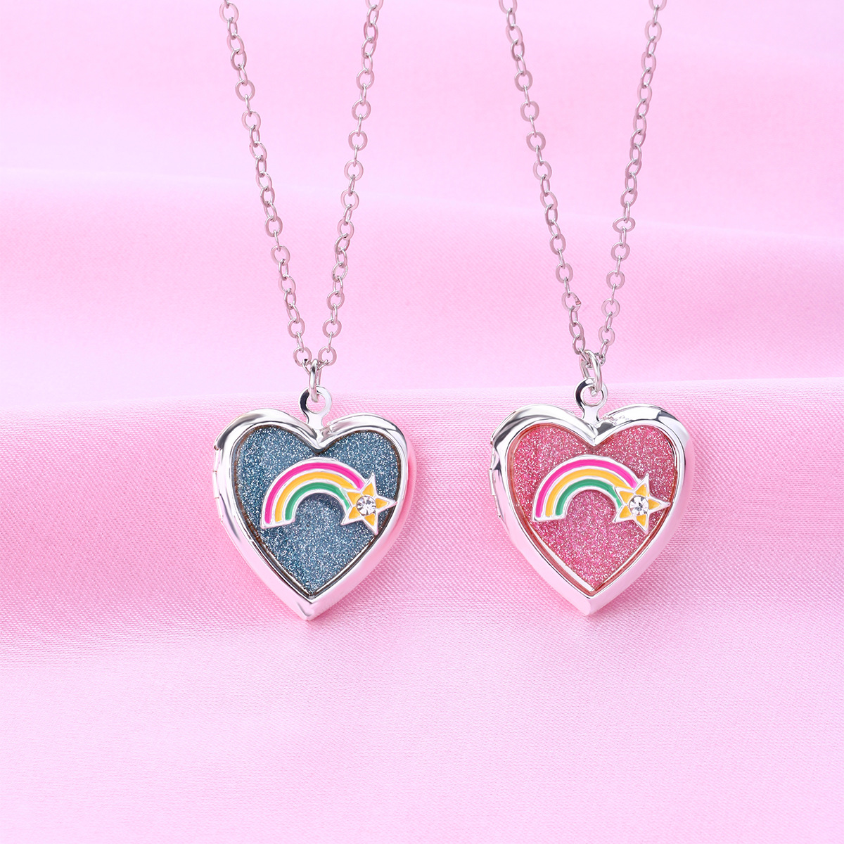 Rainbow Photo Locket Necklace - image 6