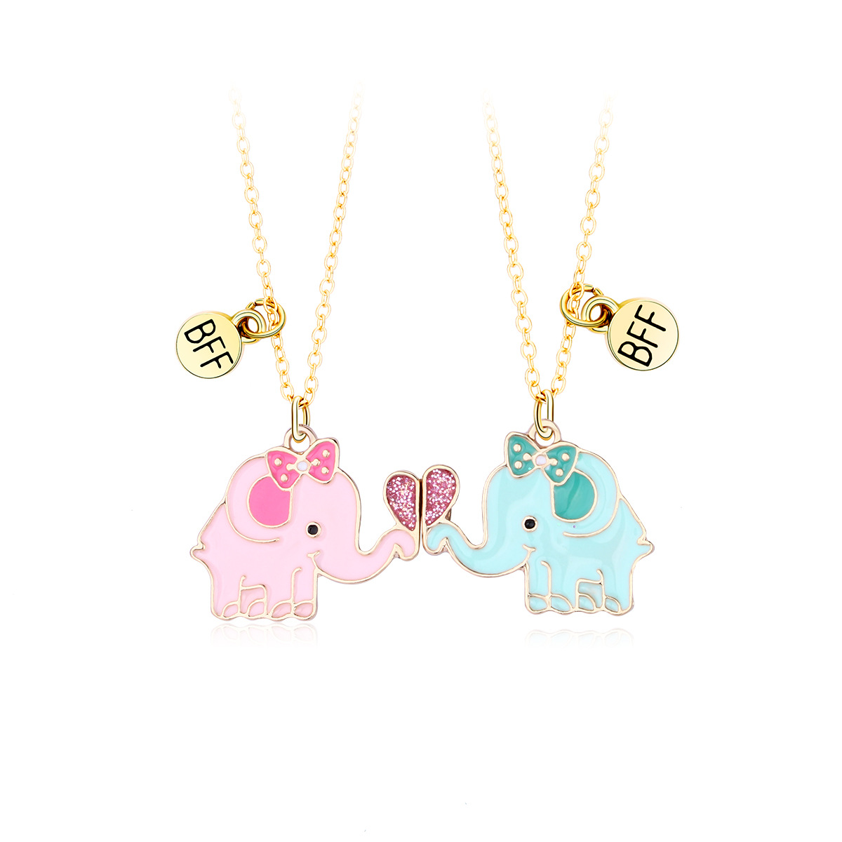 Bow Elephant Magnet Necklace - image 7