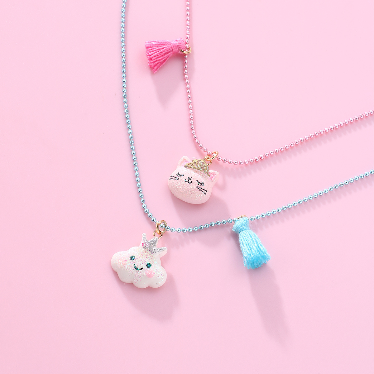 Cat Cloud Tassel Necklace - image 3