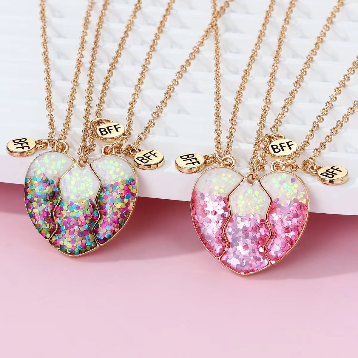 Cute Oil-Drop 3-Piece Necklace - image 2