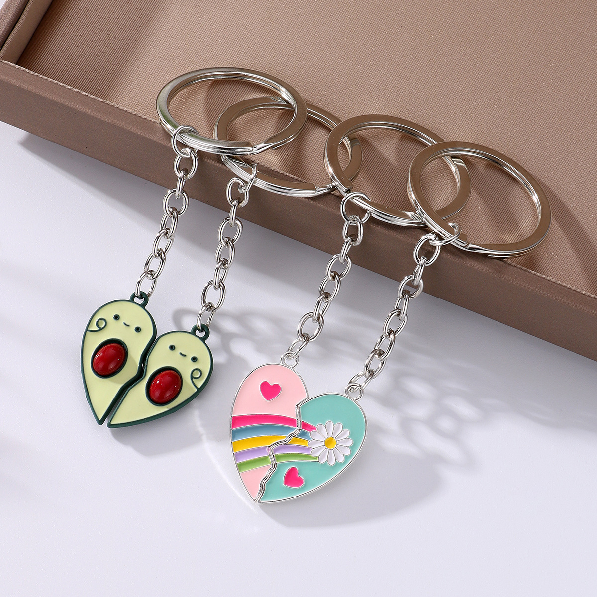 Heart Magnet Keychain Couple - image 1