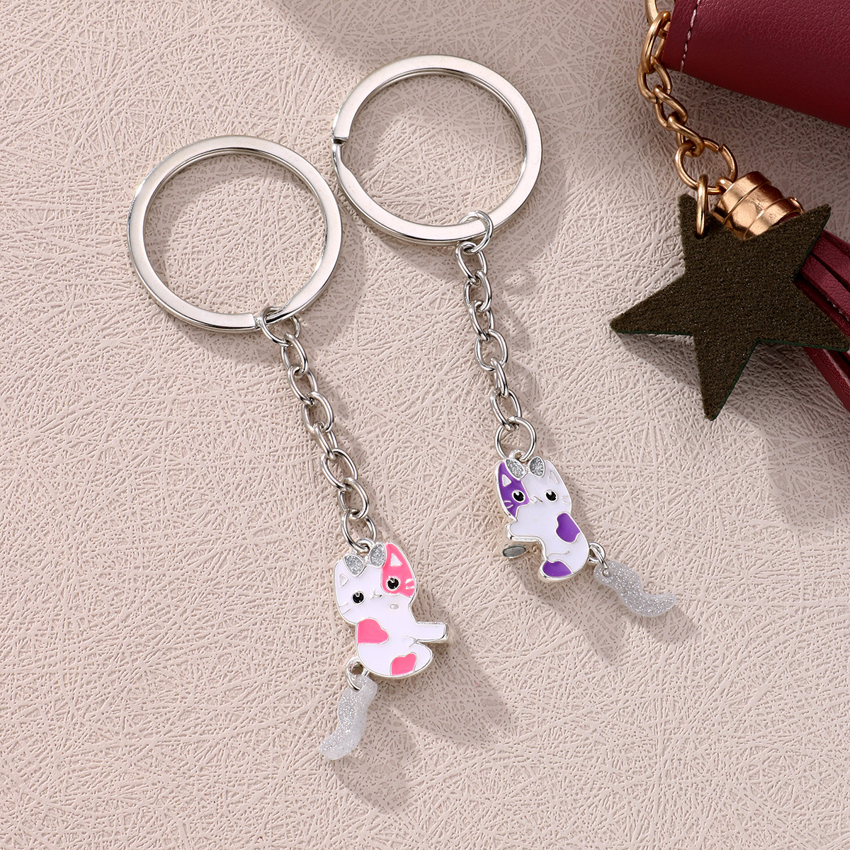 Rabbit Metal Keychain Set - image 4