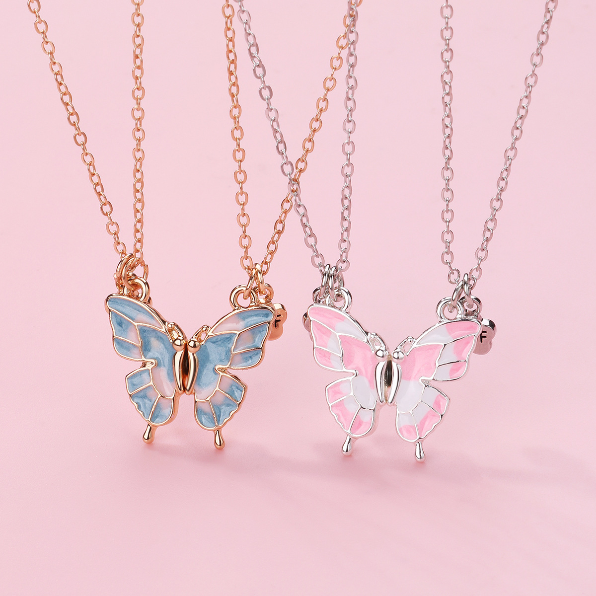 Butterfly Magnet Kids Necklace - image 1