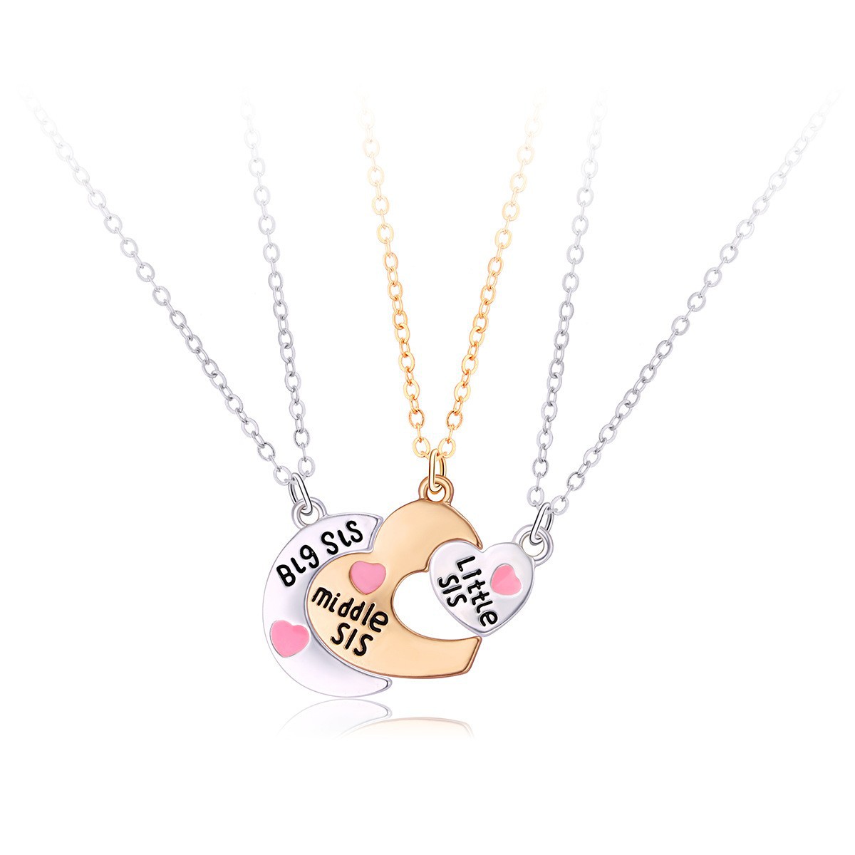 Star Moon Three-Person Necklace - image 8