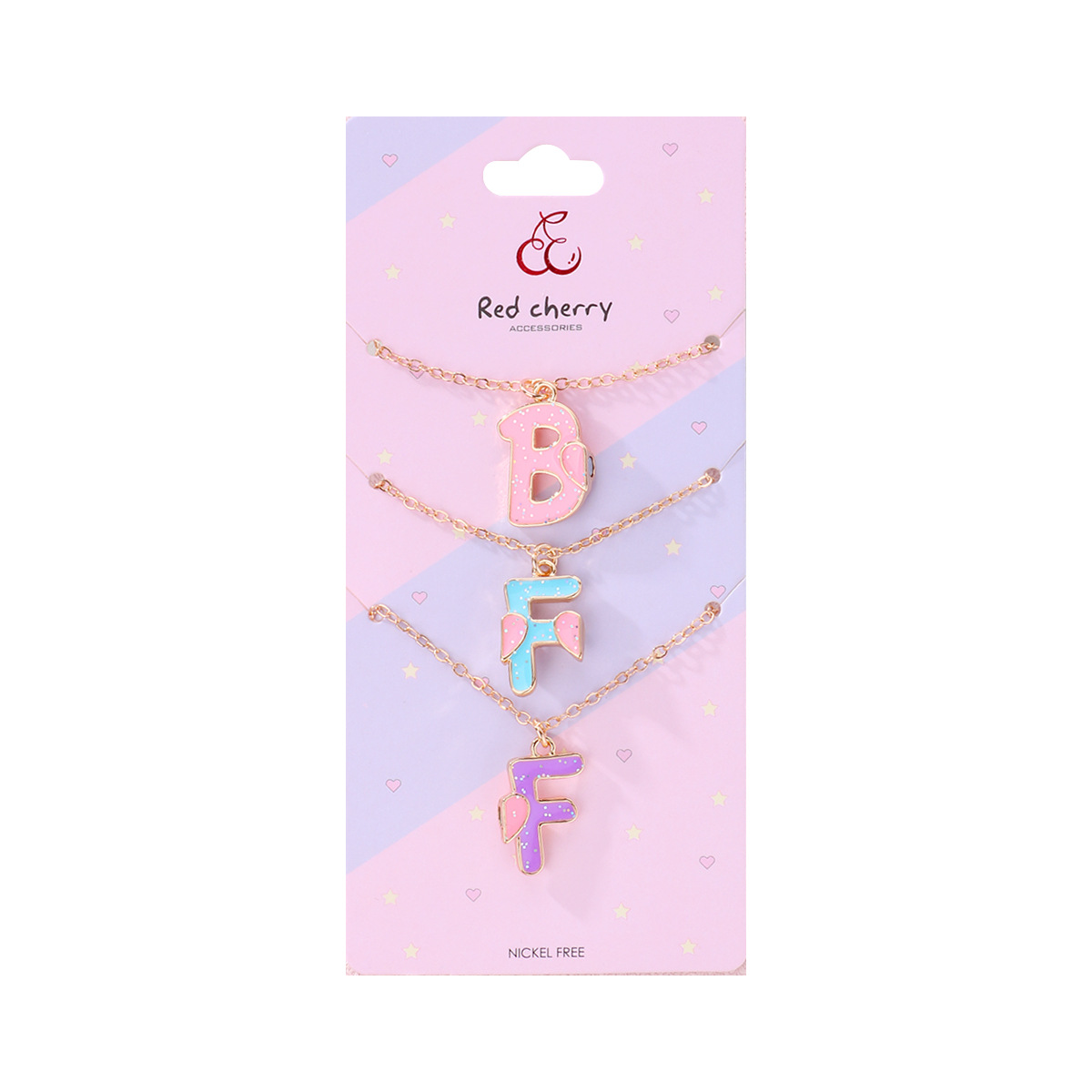 Letter Heart BFF Necklace Set - image 5