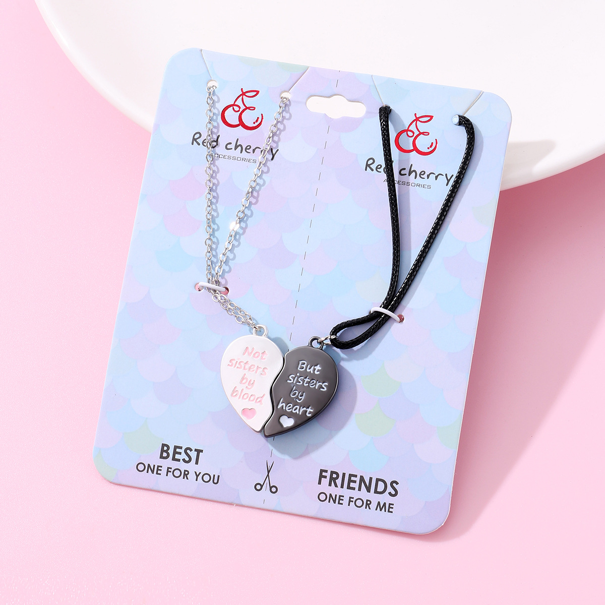 Letter Heart Couple Necklace - image 6