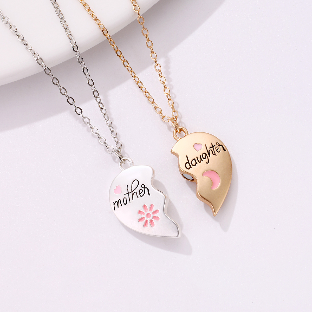 Mom Daughter Magnet Necklace - image 2