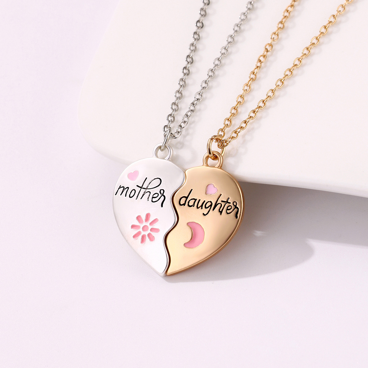 Mom Daughter Magnet Necklace - image 3