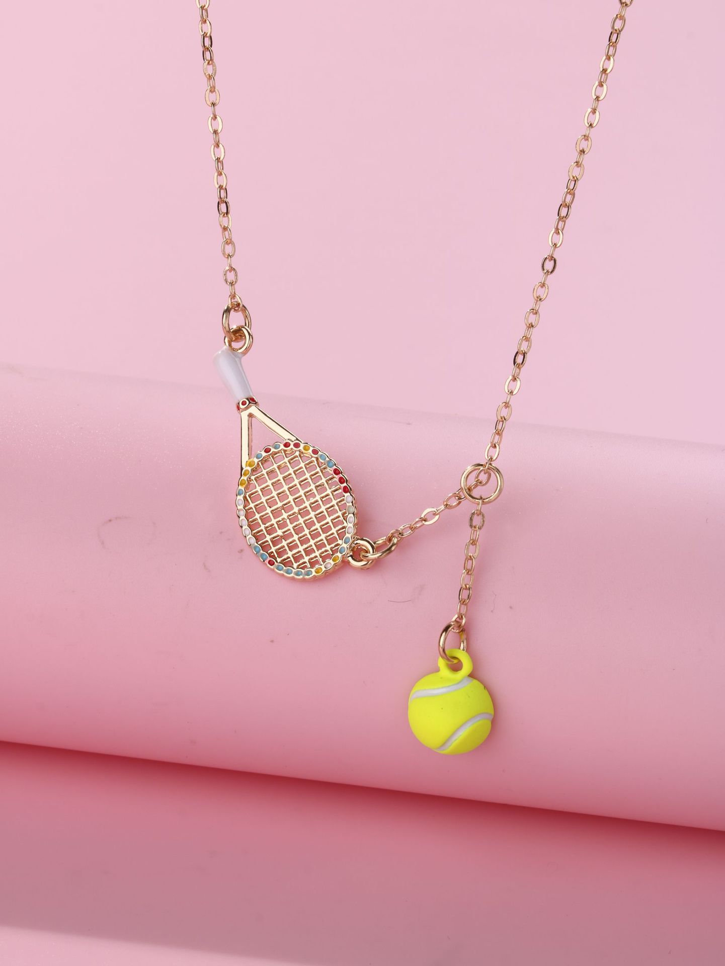 Tennis Racket Kids Necklace - image 6