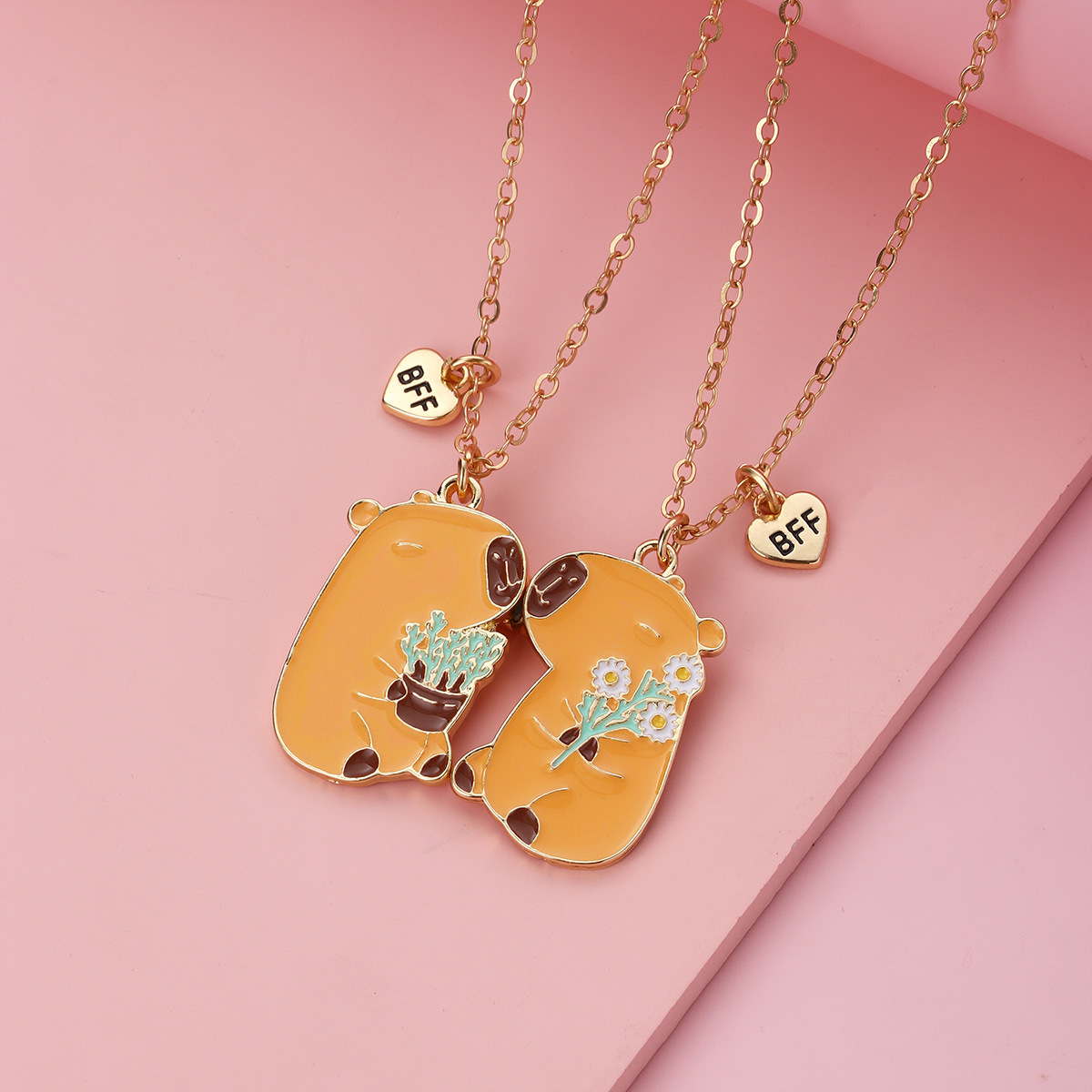 Capybara Magnet Couple Necklace - image 7