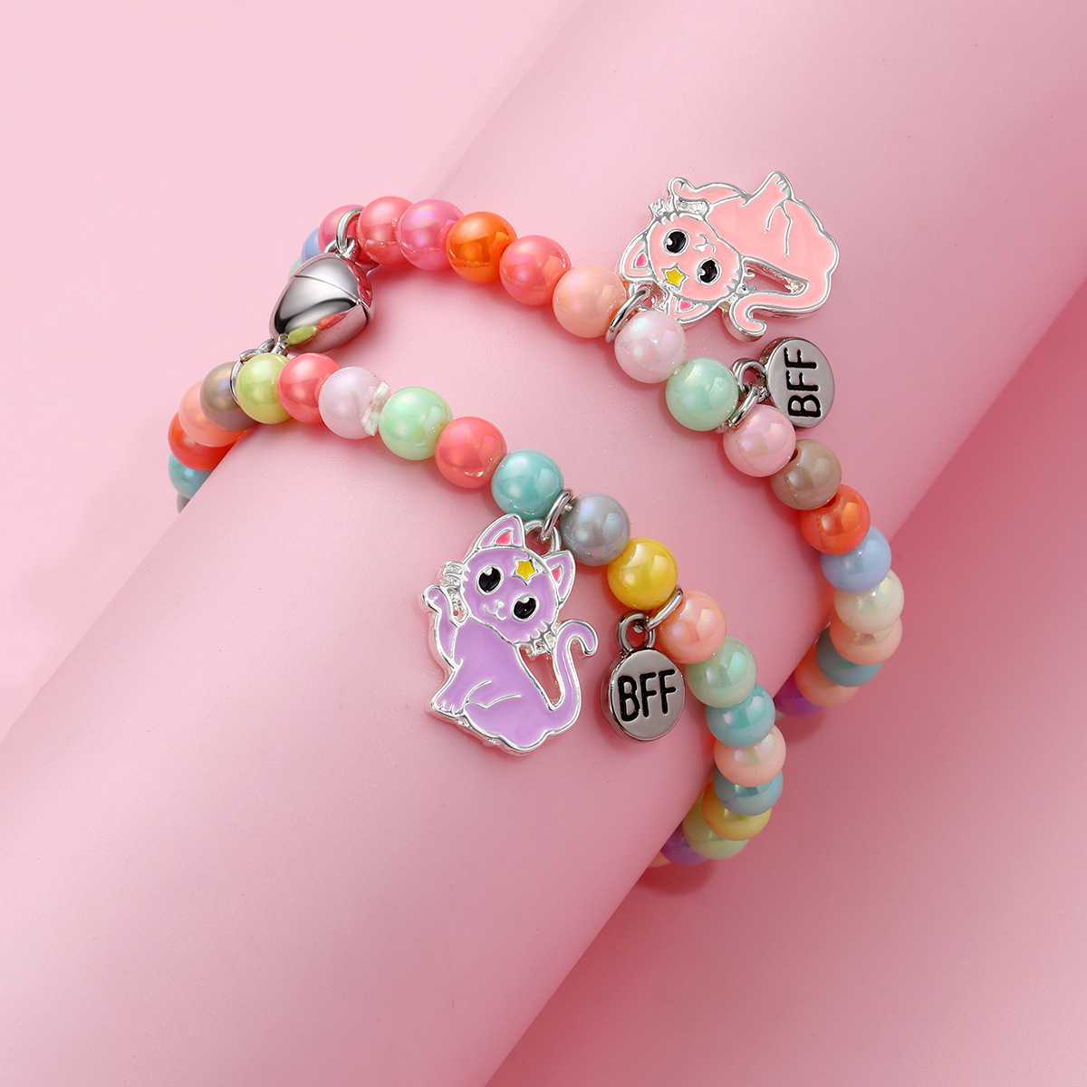Cat Bead Magnet Bracelet - image 1