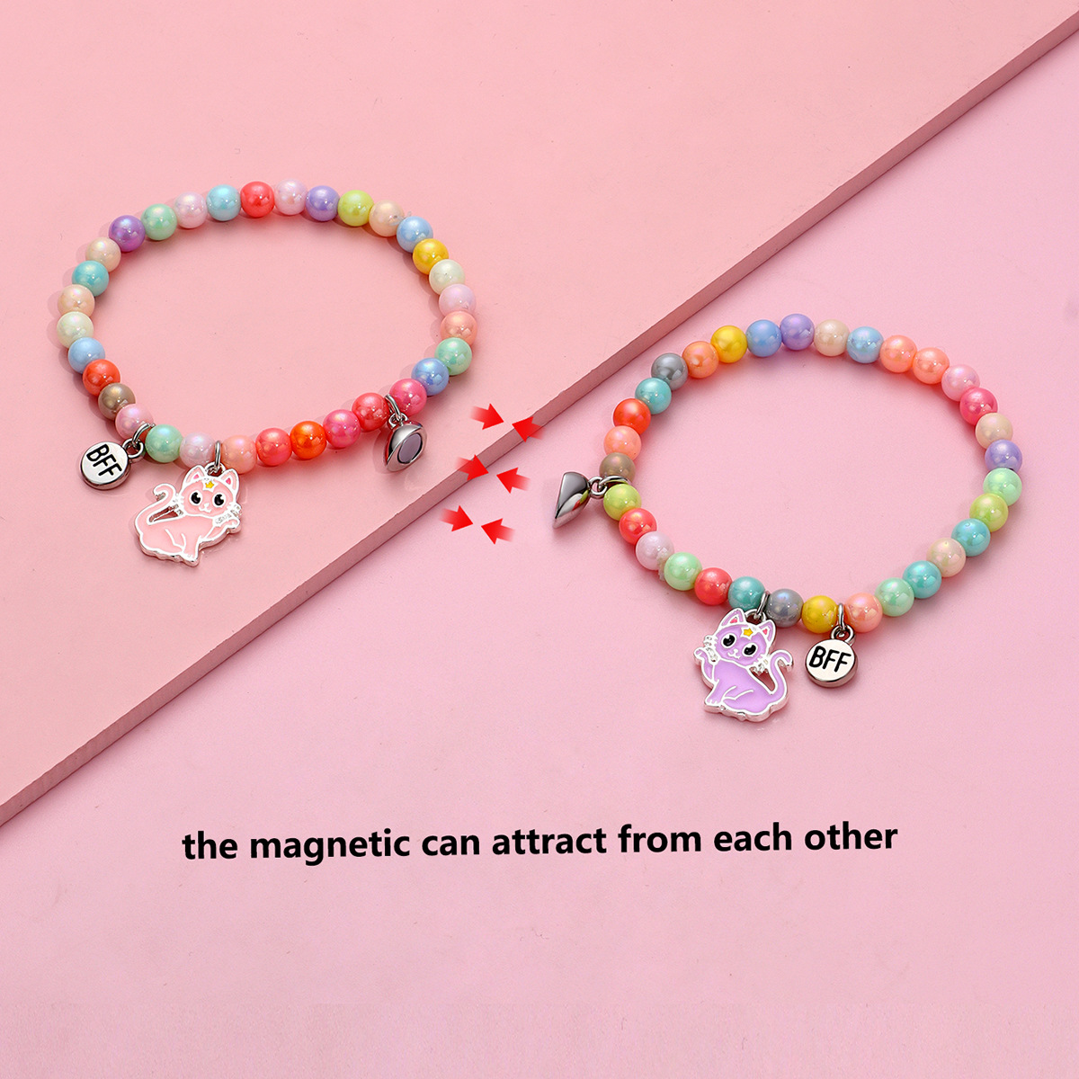 Cat Bead Magnet Bracelet - image 7