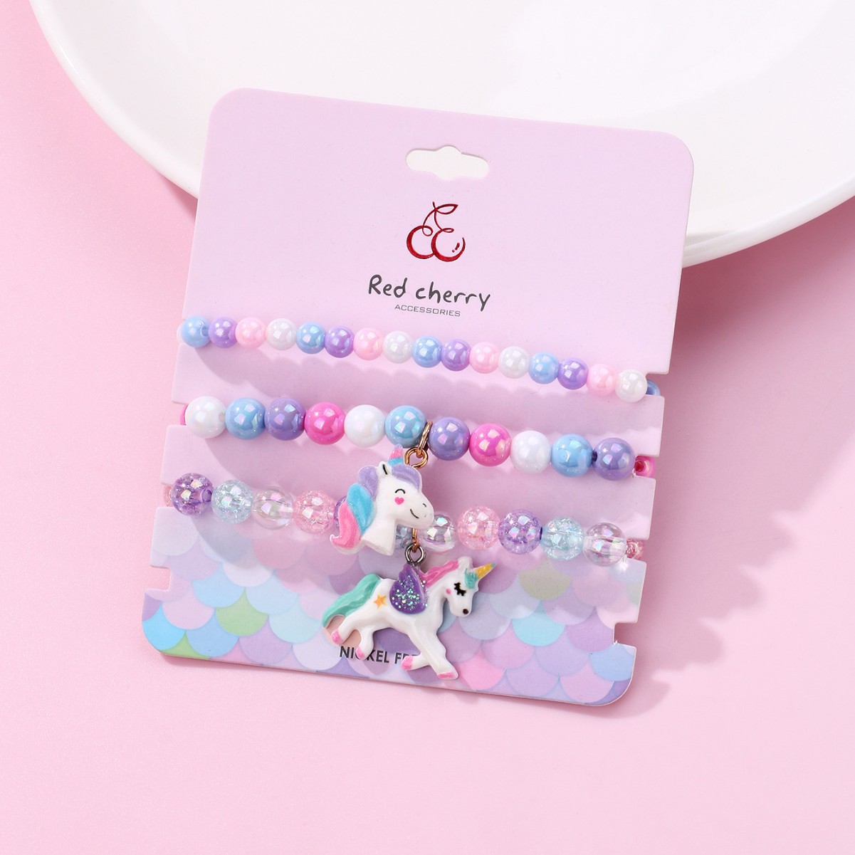 Unicorn Bead Bracelet Set