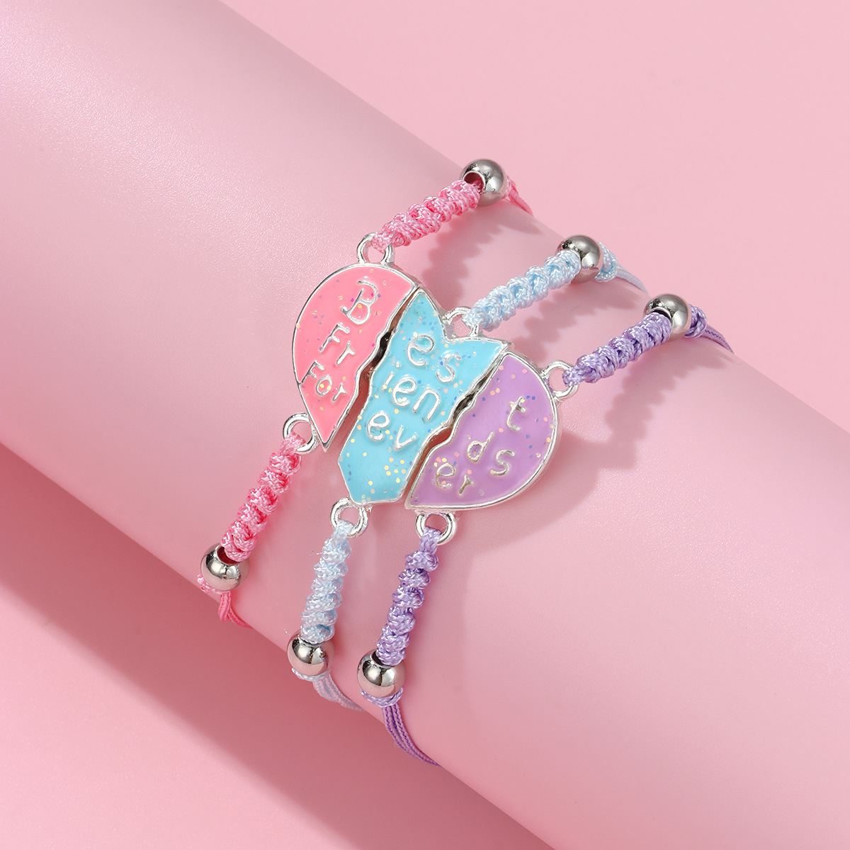 Heart Magnet Woven Bracelet