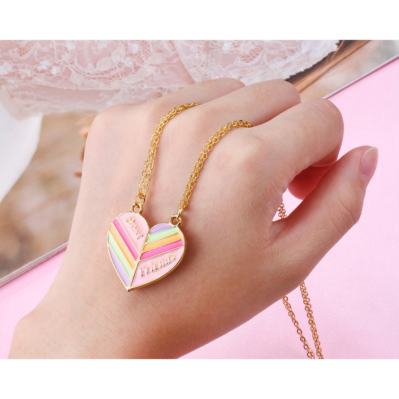 Heart Rainbow Magnet Necklace